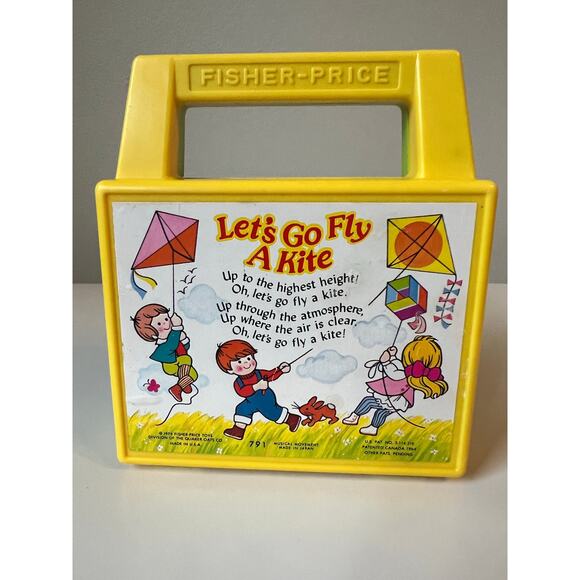 Vintage 1978 Fisher-Price Musical Toy Radio Let's Go Fly a Kite Works #791 - Picture 3 of 5